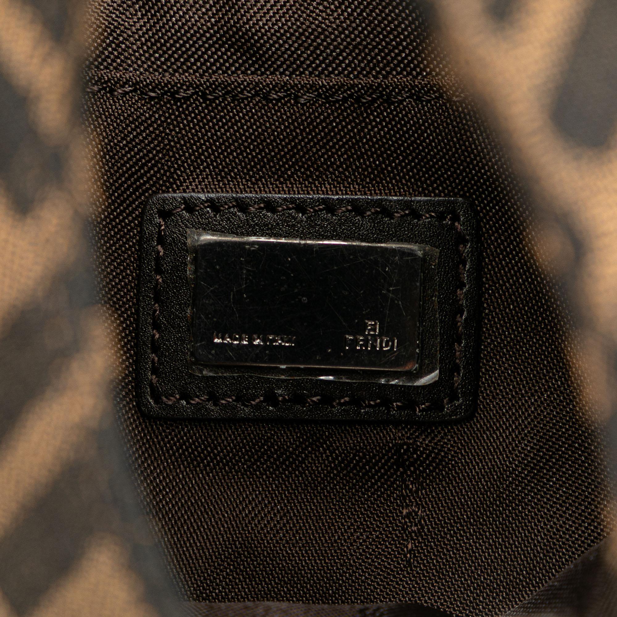Fendi Zucca Canvas Shoulder Bag