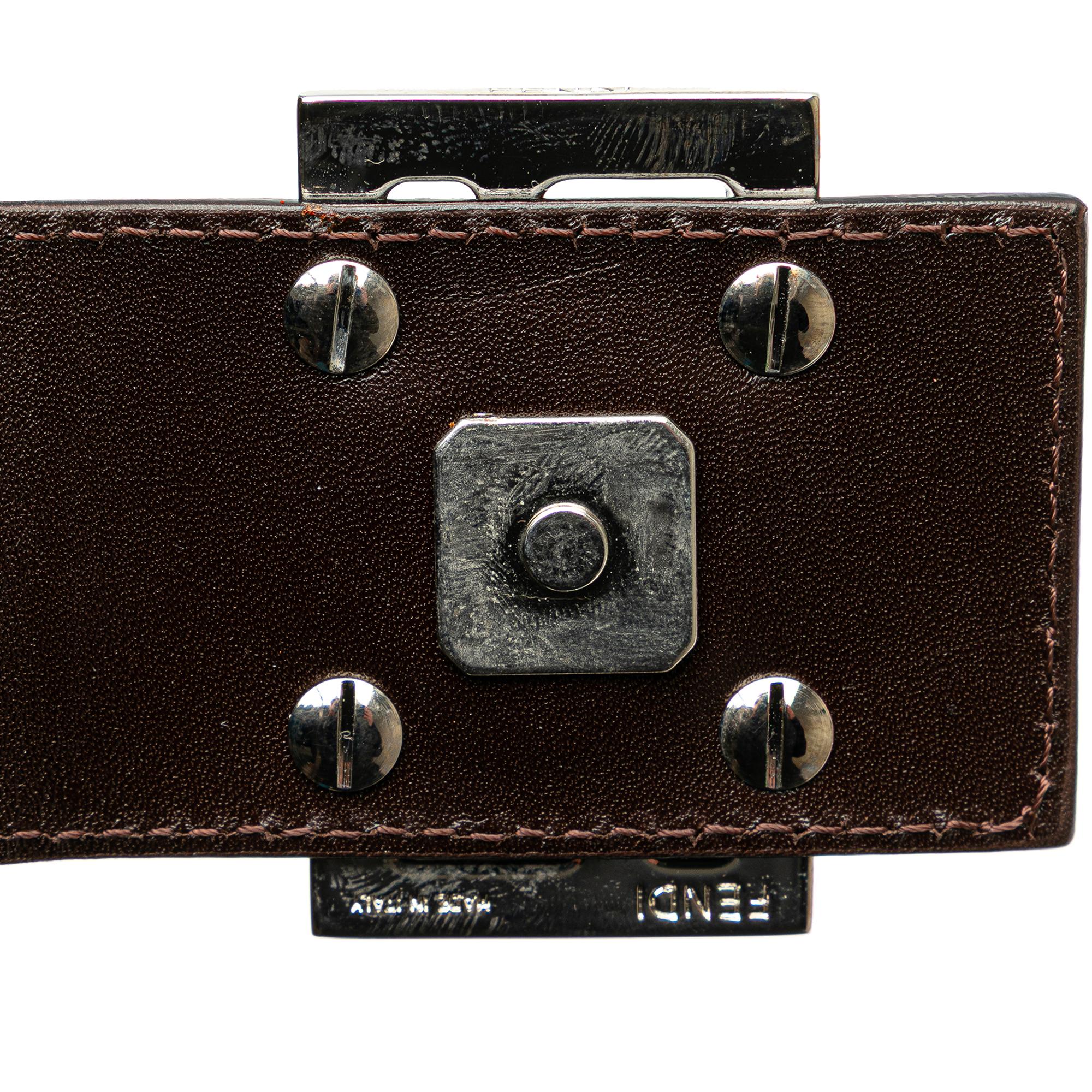 Fendi Zucca Canvas Shoulder Bag