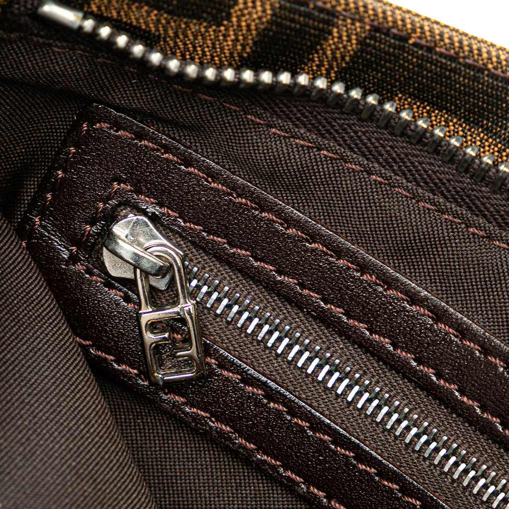 Fendi Zucca Canvas Shoulder Bag