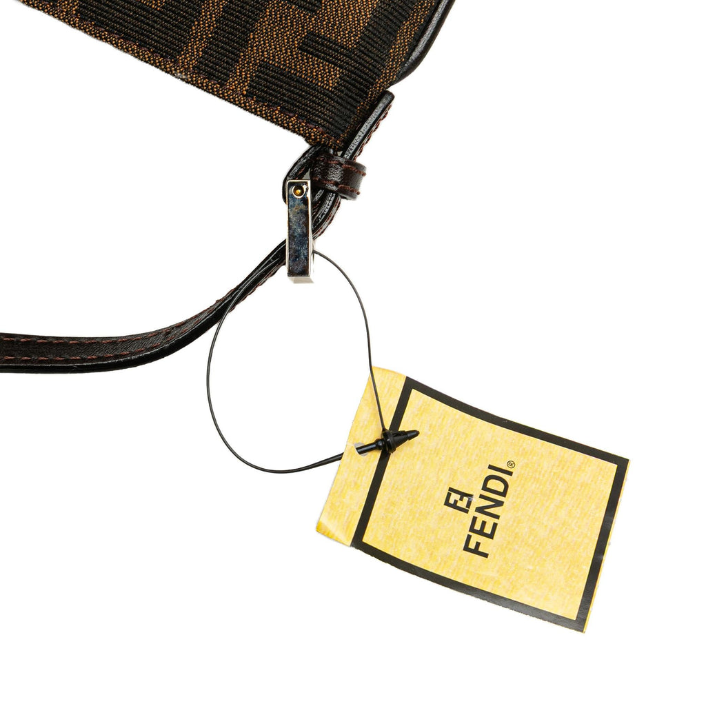 Fendi Zucca Canvas Shoulder Bag