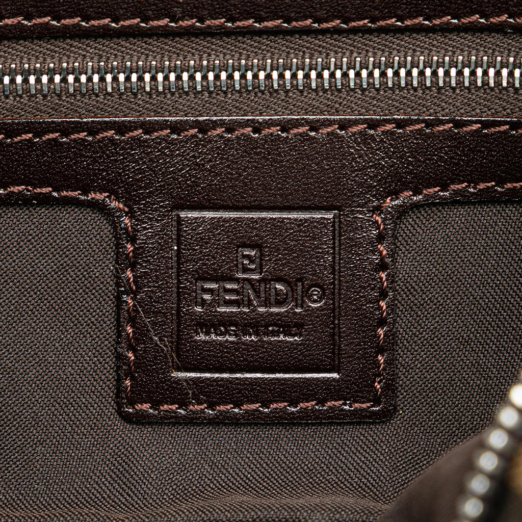 Fendi Zucca Canvas Shoulder Bag