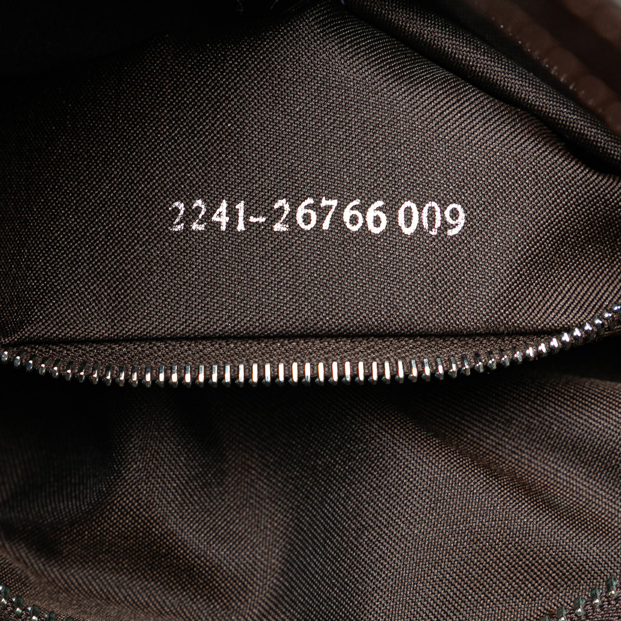 Fendi Zucca Canvas Shoulder Bag