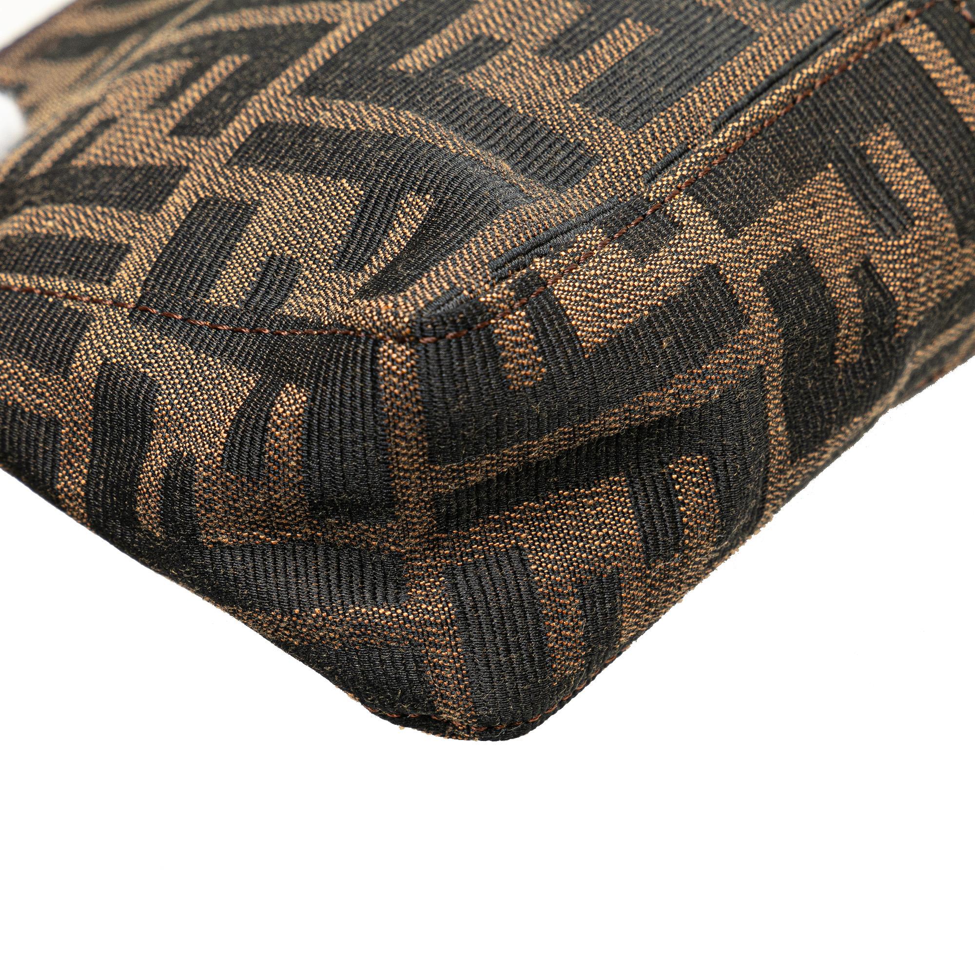 Fendi Zucca Canvas Shoulder Bag