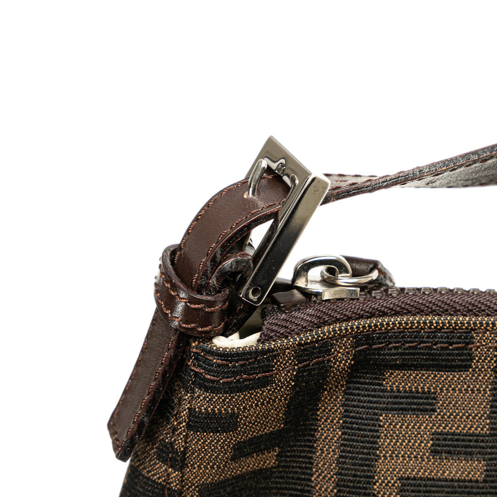 Fendi Zucca Canvas Shoulder Bag