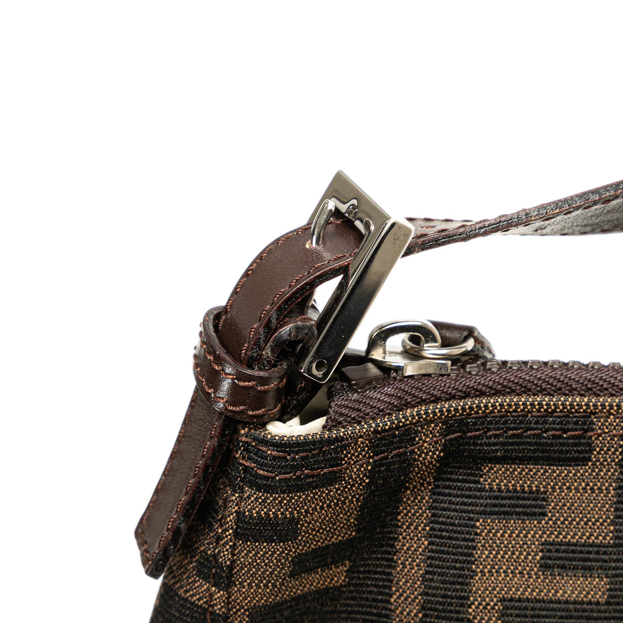 Fendi Zucca Canvas Shoulder Bag