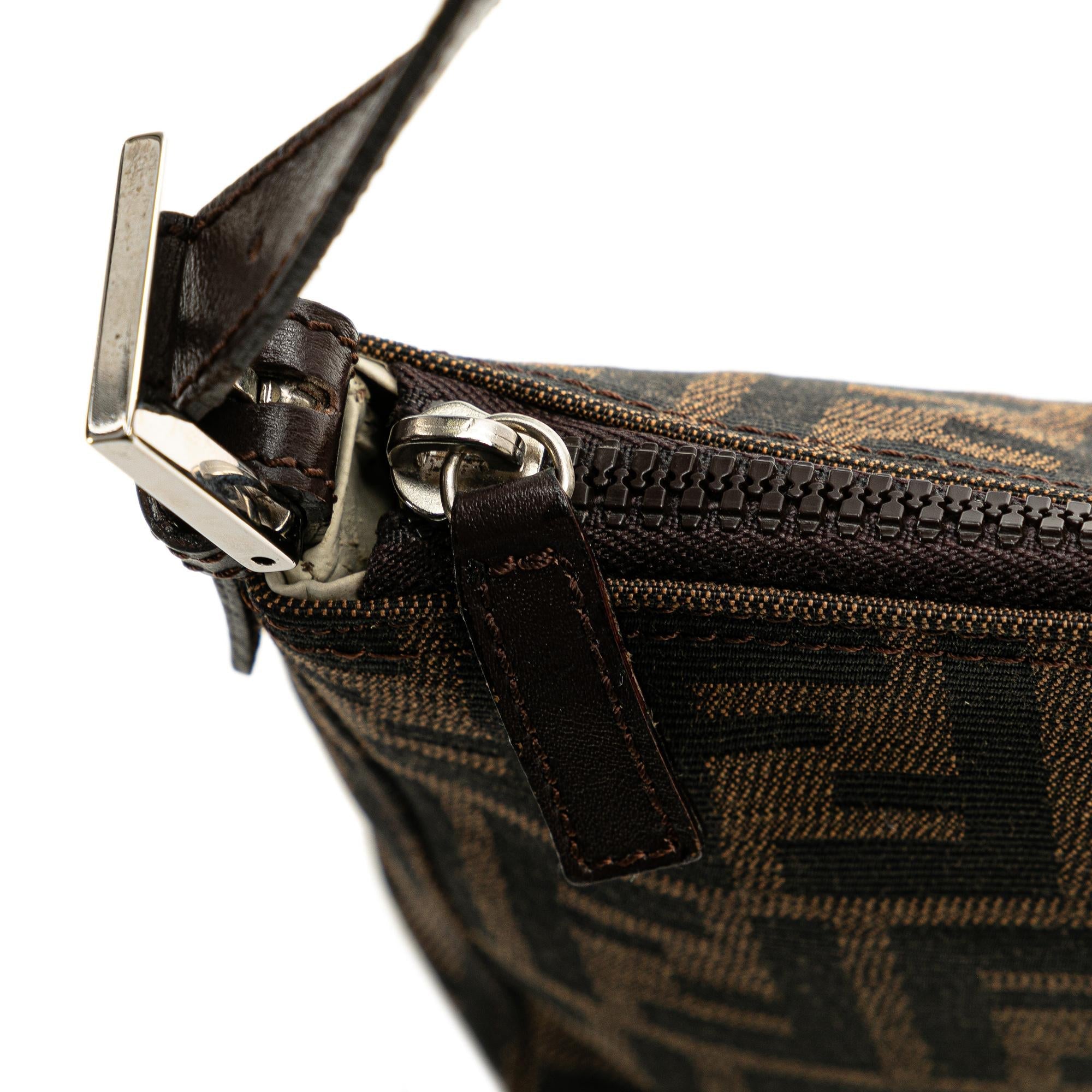 Fendi Zucca Canvas Shoulder Bag