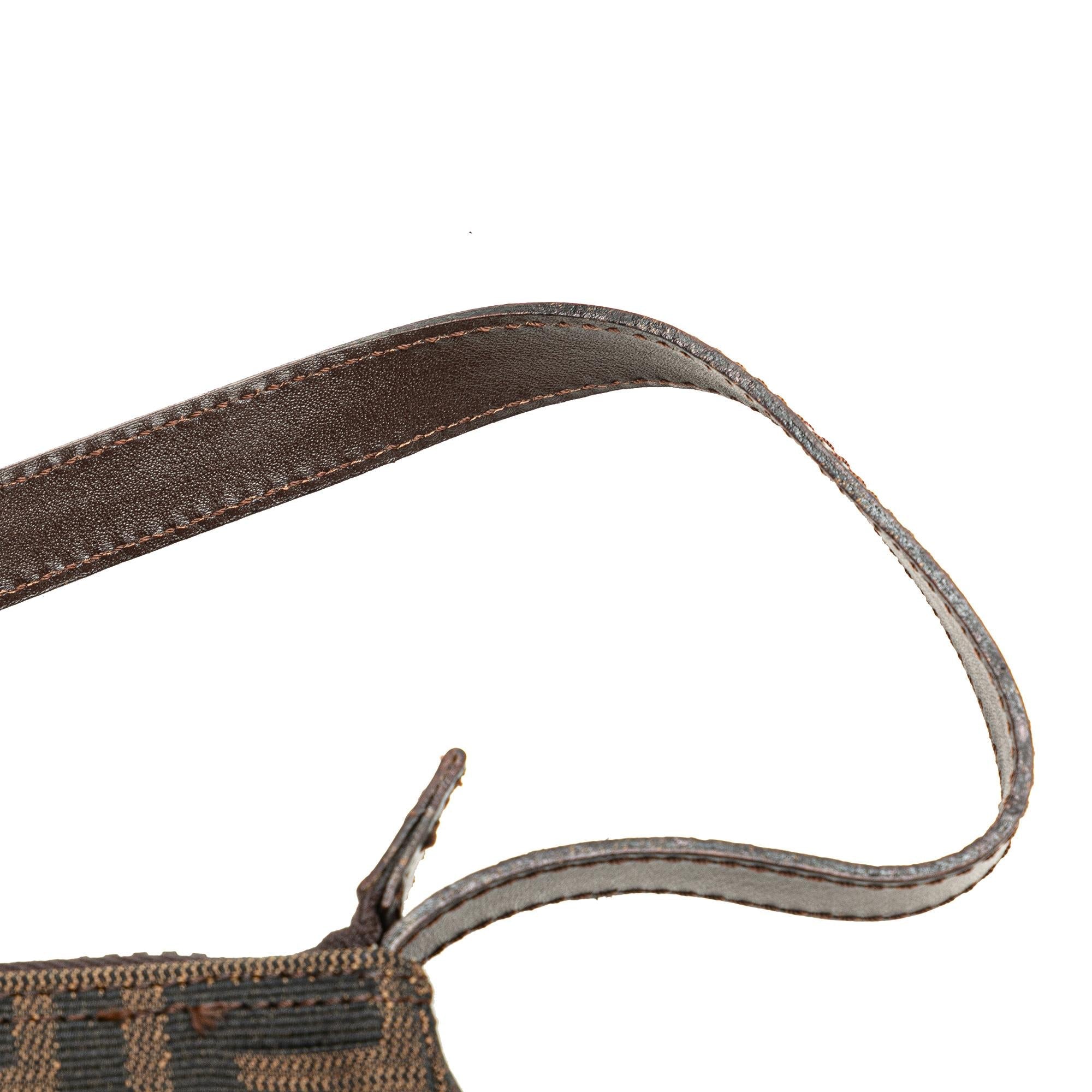 Fendi Zucca Canvas Shoulder Bag