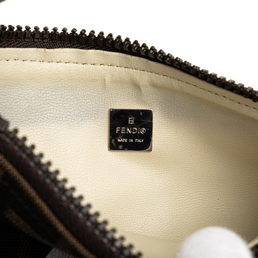 Fendi Zucca Canvas Shoulder Bag
