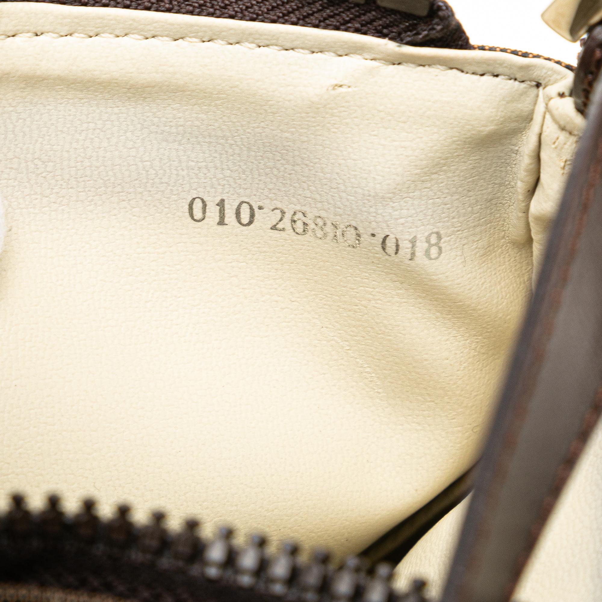 Fendi Zucca Canvas Shoulder Bag