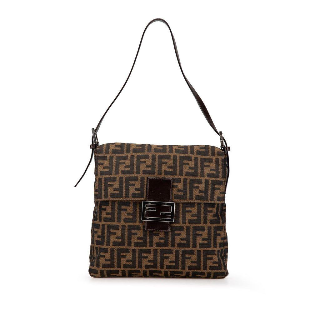 Fendi Zucca Canvas Shoulder Bag