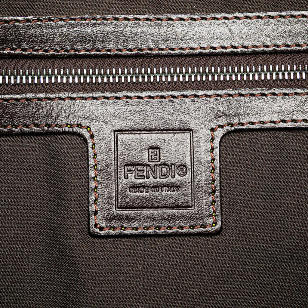 Fendi Zucca Canvas Shoulder Bag
