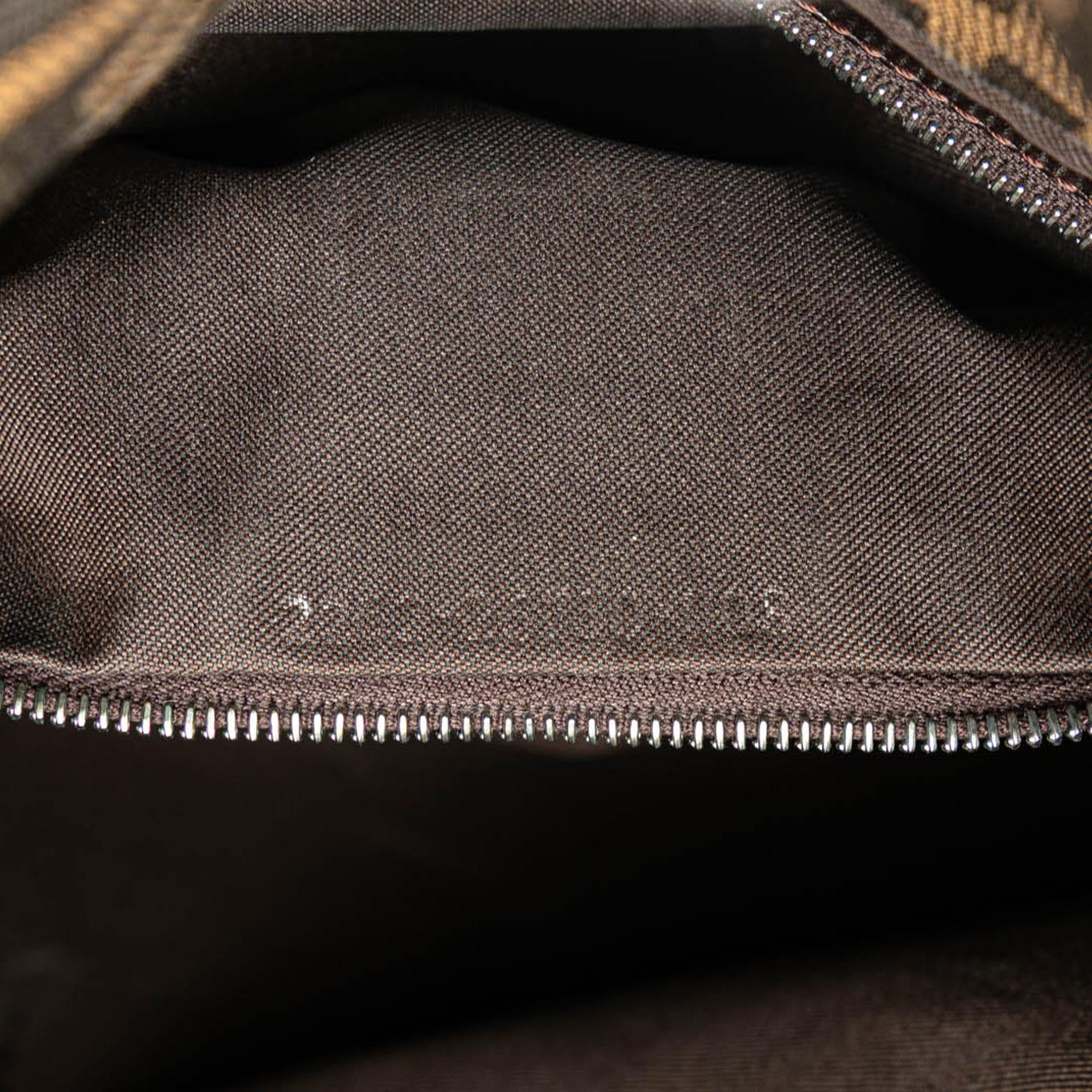 Fendi Zucca Canvas Shoulder Bag