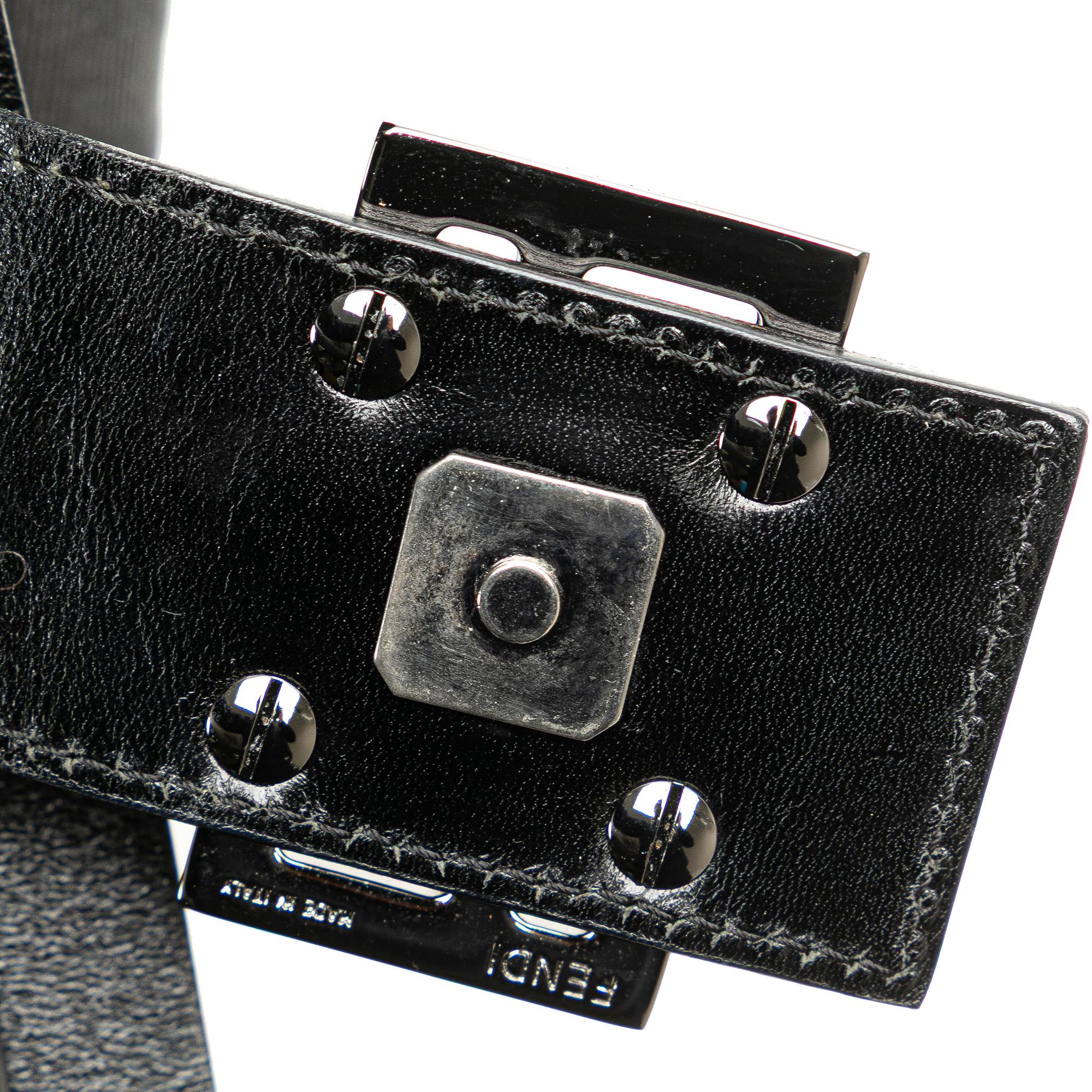 Fendi Zucca Canvas Shoulder Bag