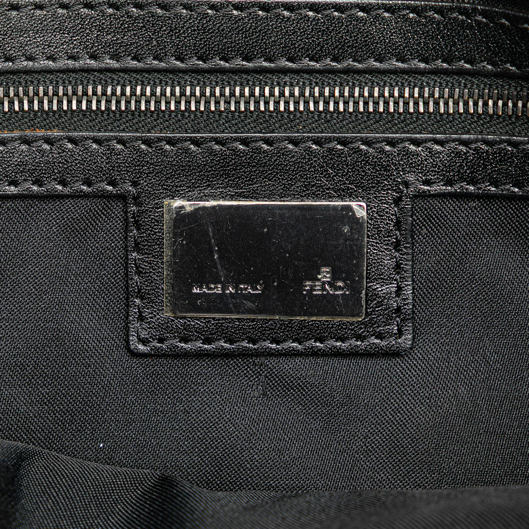 Fendi Zucca Canvas Shoulder Bag