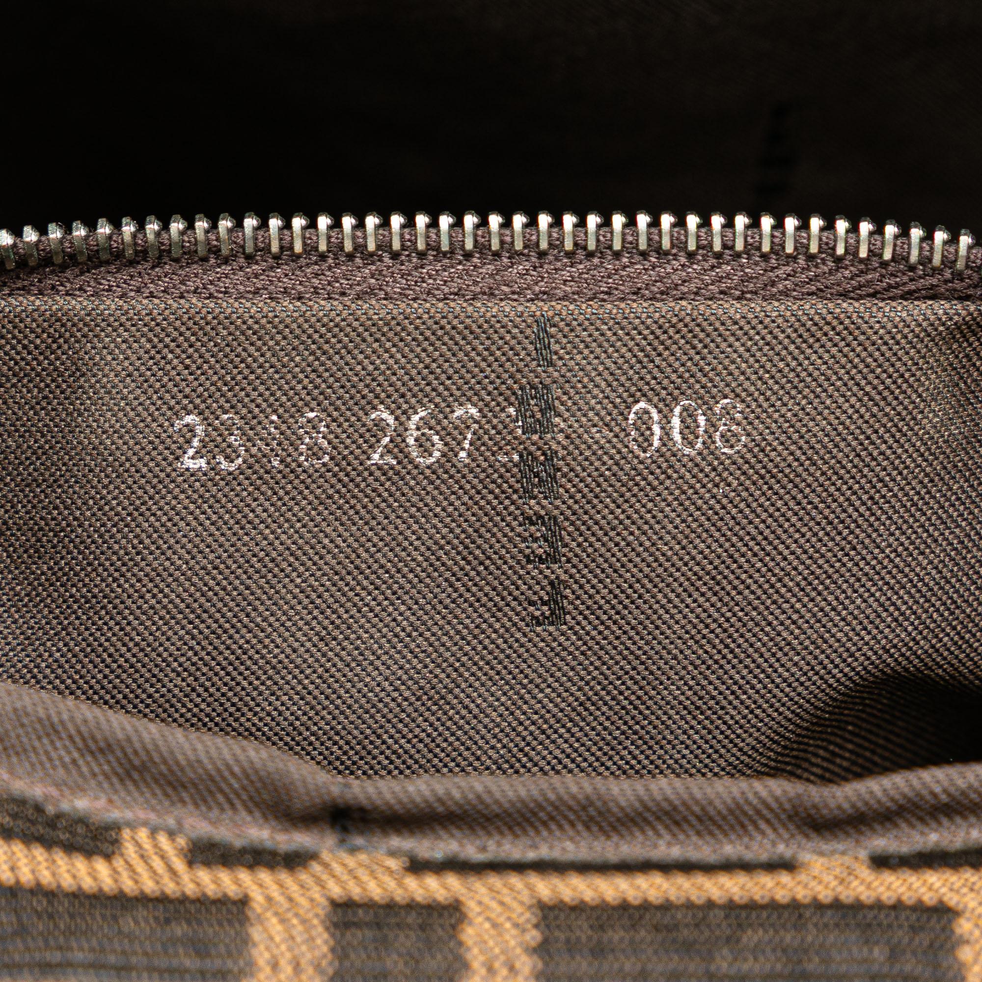 Fendi Zucca Canvas Shoulder Bag