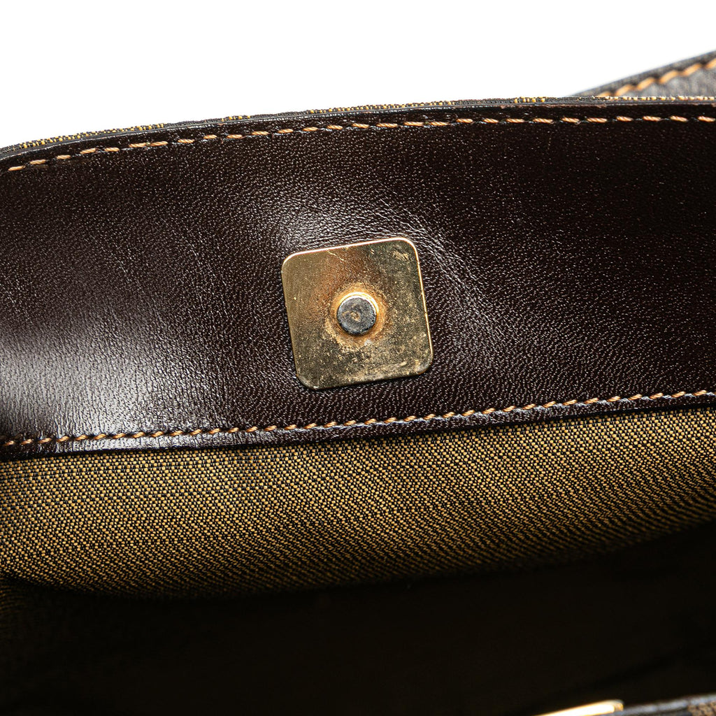 Fendi Zucca Canvas Shoulder Bag