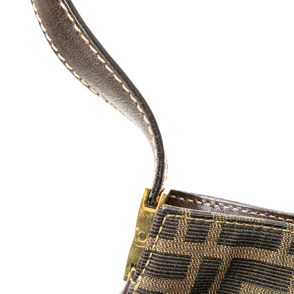 Fendi Zucca Canvas Shoulder Bag