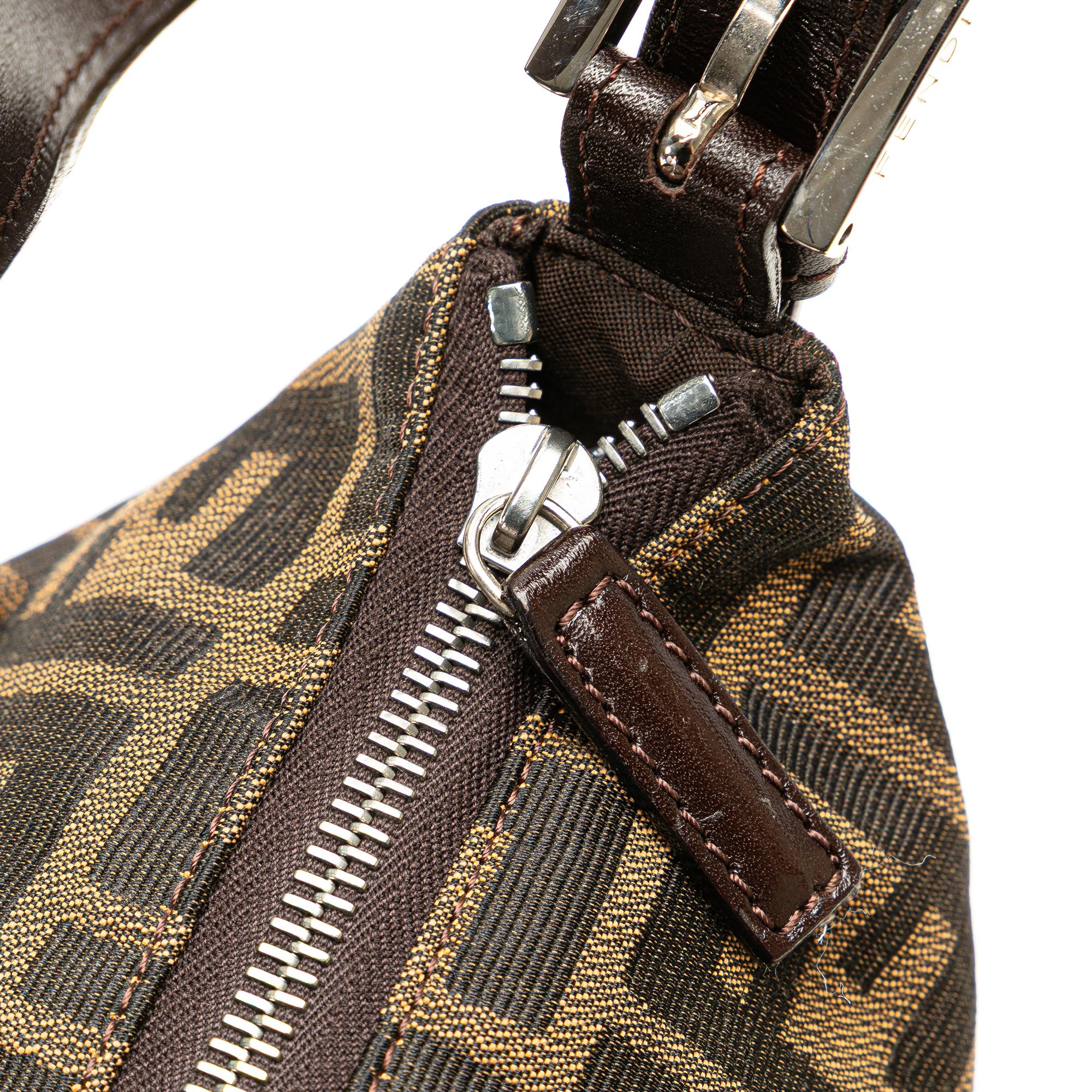 Fendi Zucca Canvas Shoulder Bag