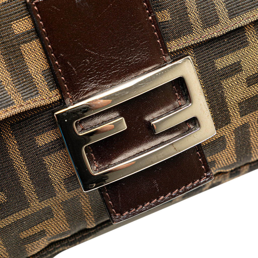 Fendi Zucca Canvas Shoulder Bag
