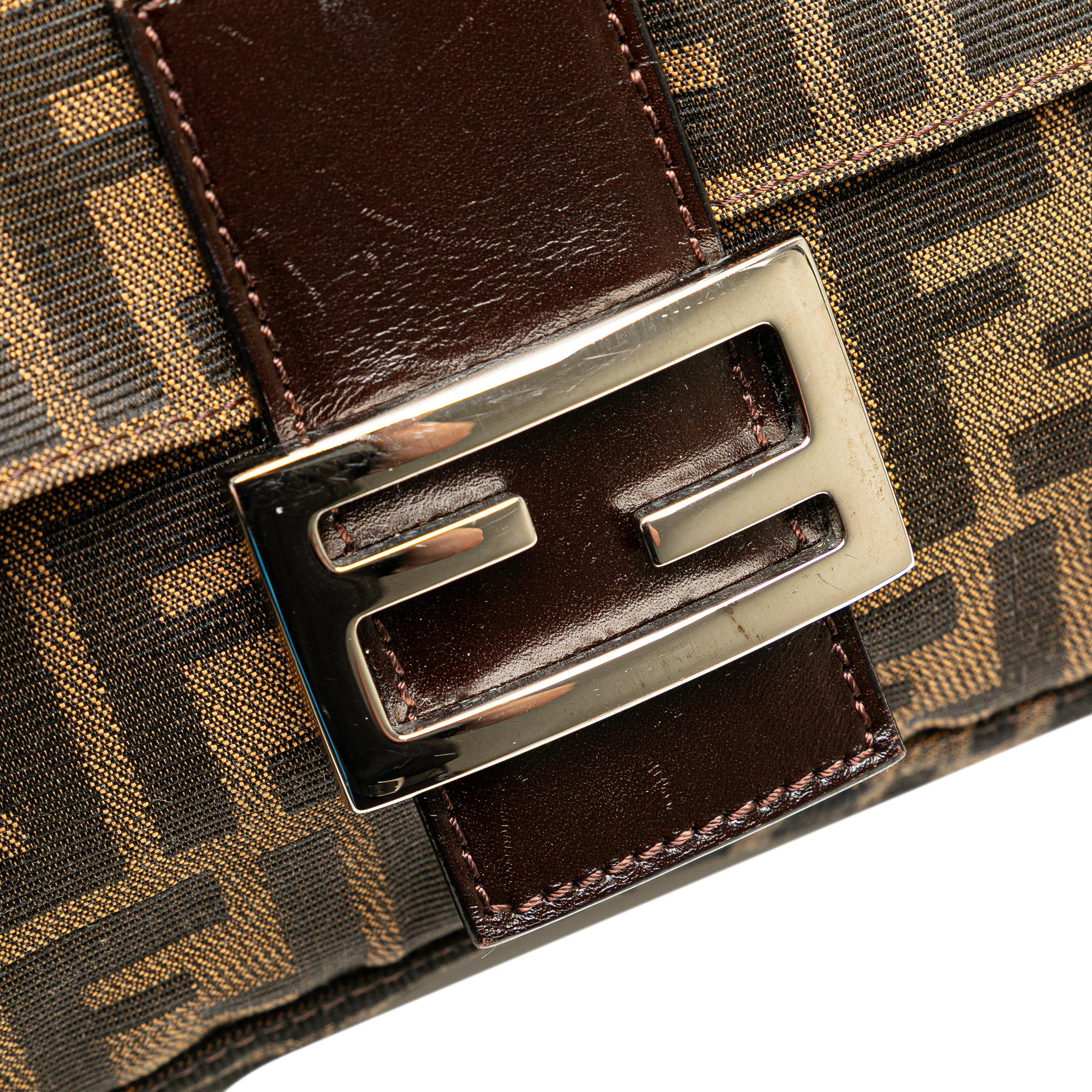 Fendi Zucca Canvas Shoulder Bag