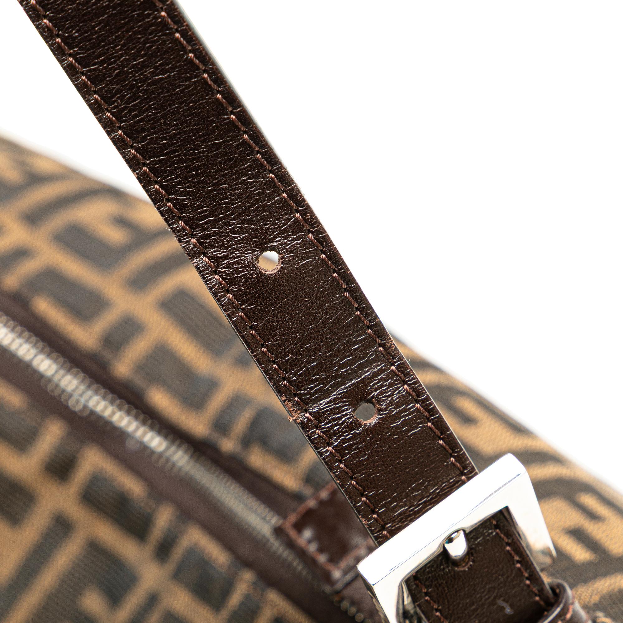Fendi Zucca Canvas Shoulder Bag