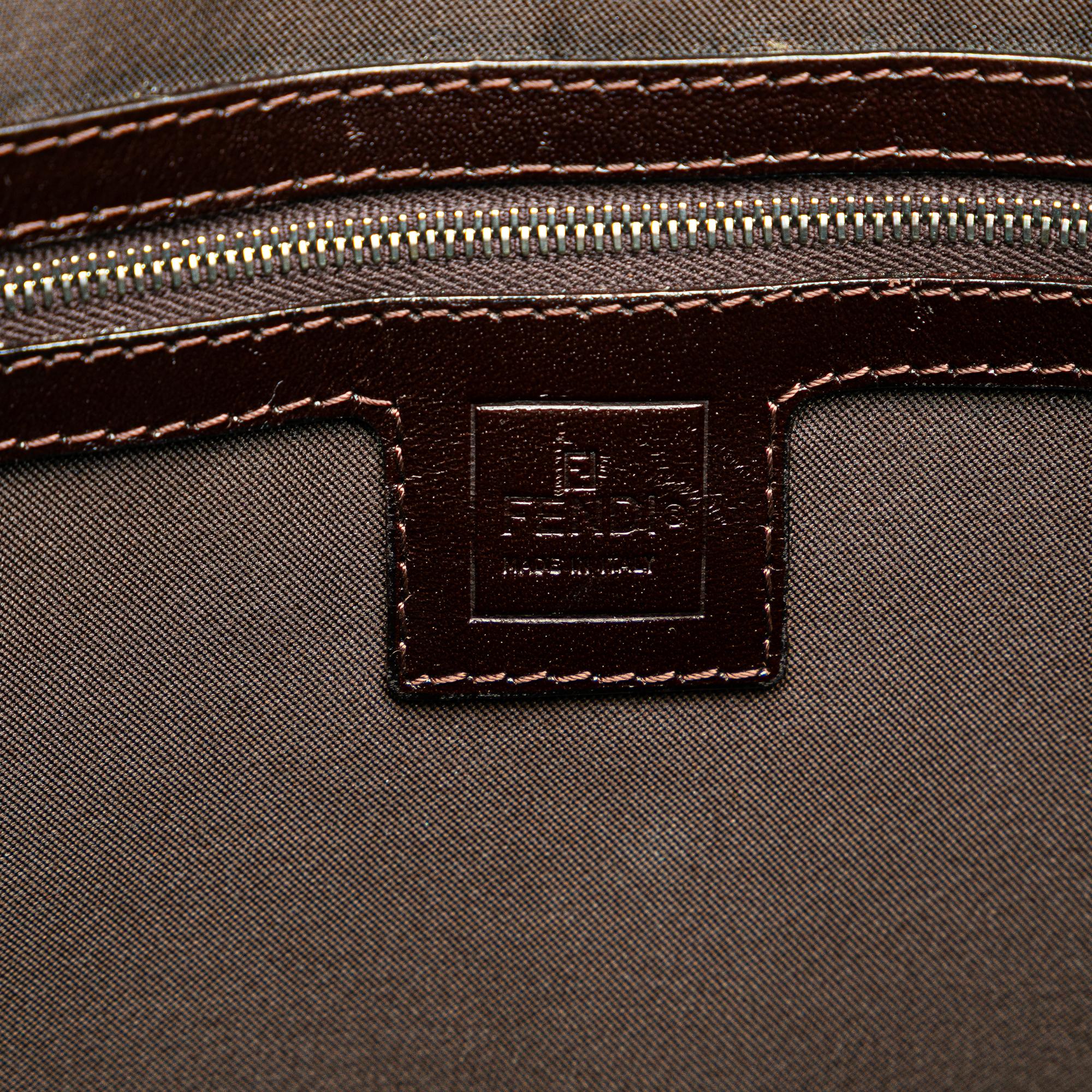 Fendi Zucca Canvas Shoulder Bag