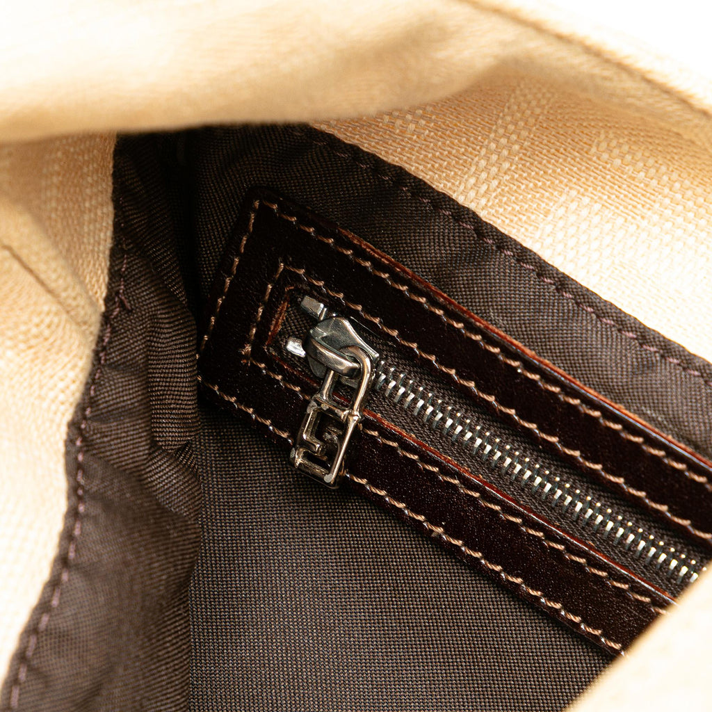 Fendi Zucca Canvas Shoulder Bag