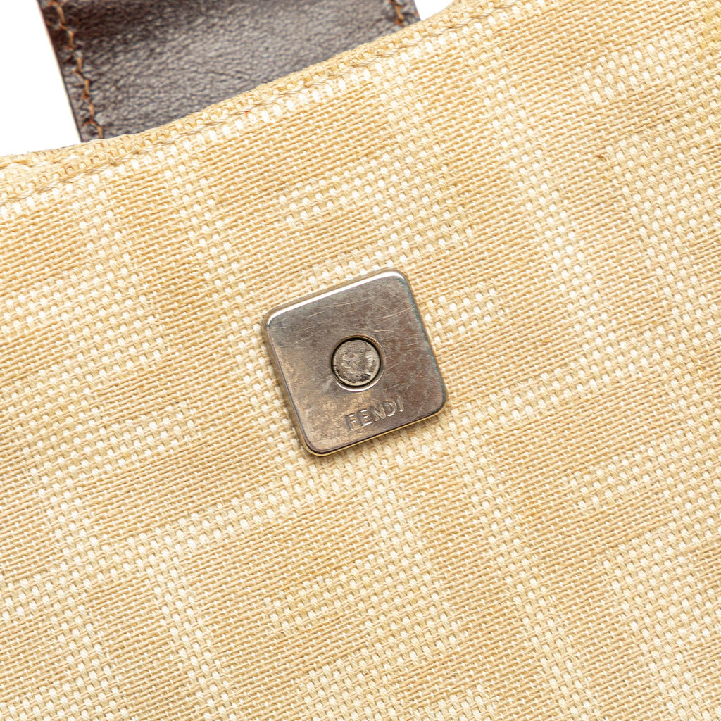 Fendi Zucca Canvas Shoulder Bag