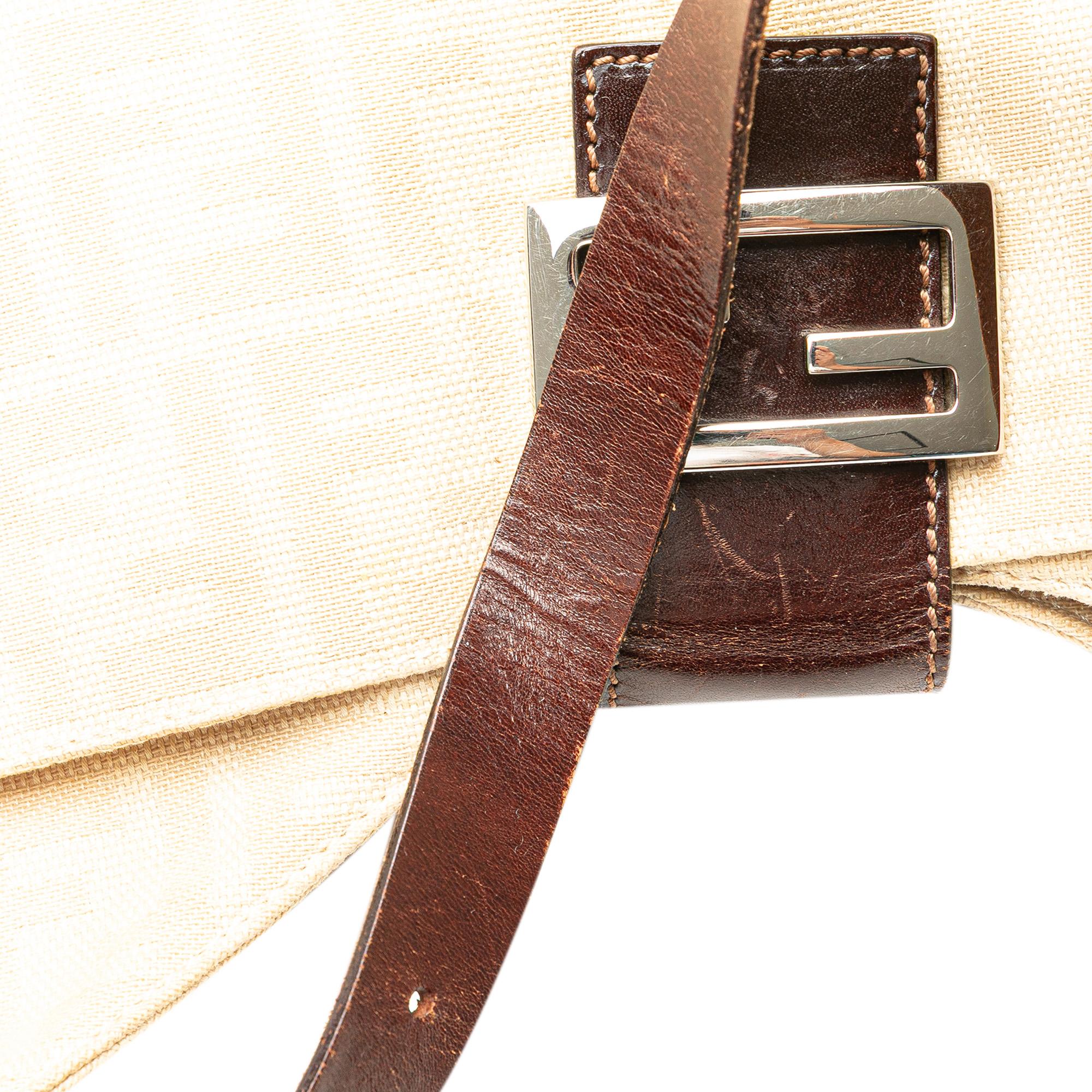 Fendi Zucca Canvas Shoulder Bag