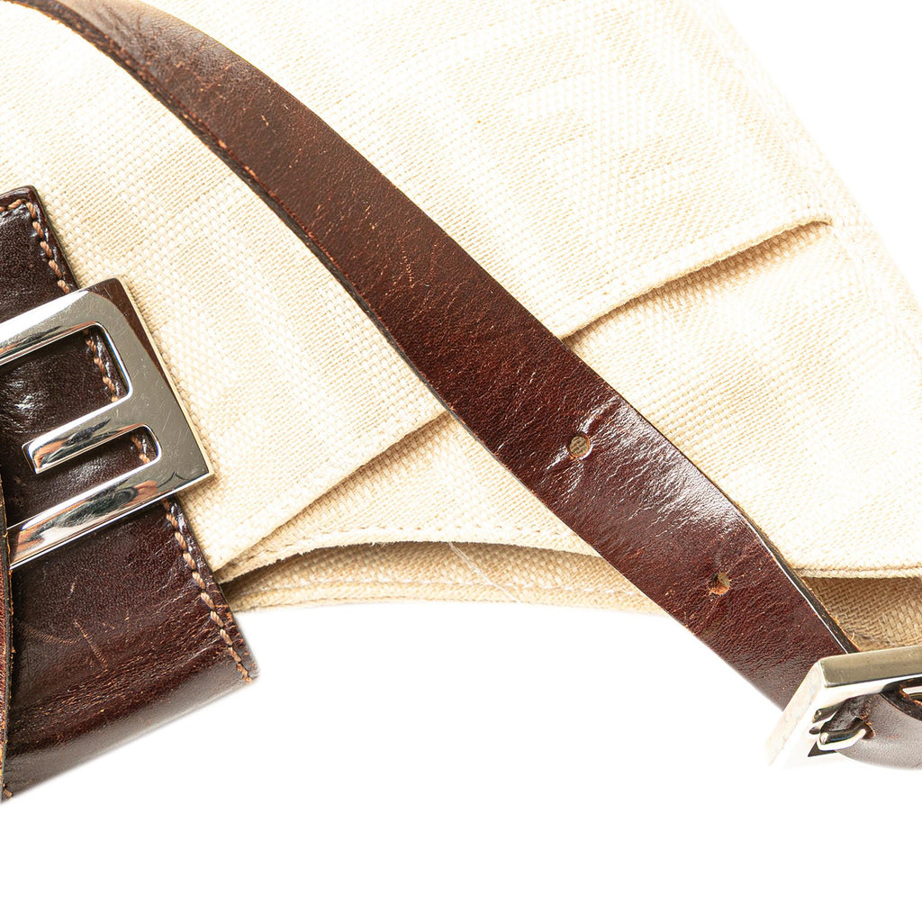 Fendi Zucca Canvas Shoulder Bag