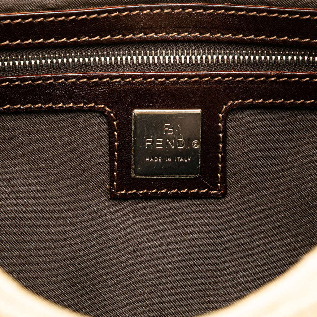 Fendi Zucca Canvas Shoulder Bag