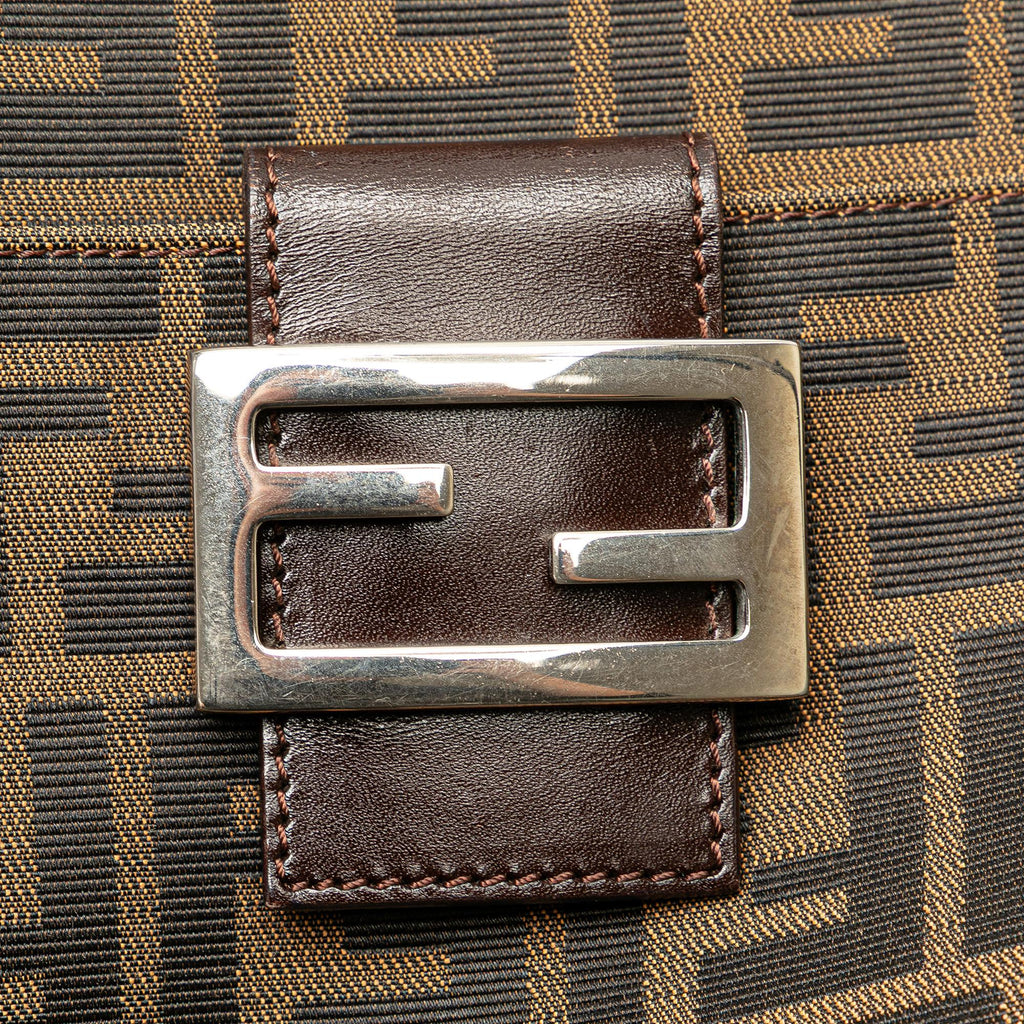 Fendi Zucca Canvas Shoulder Bag