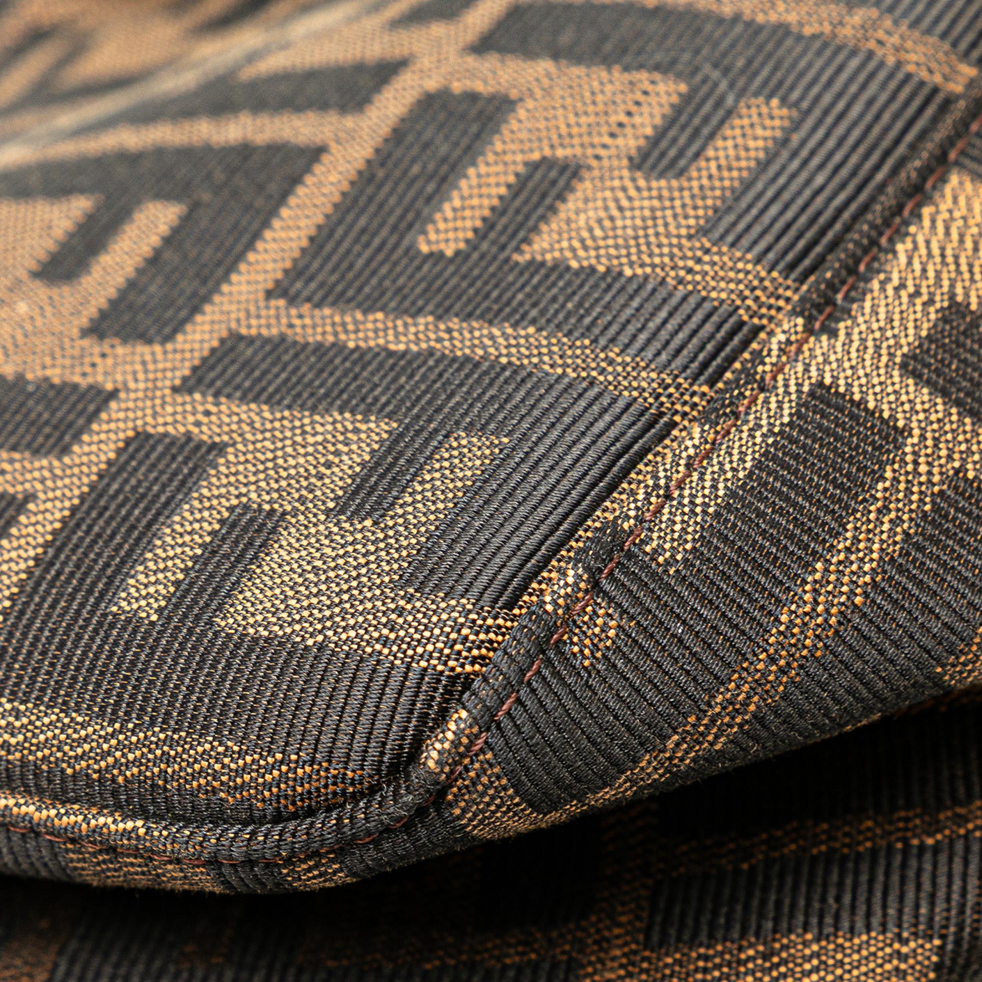Fendi Zucca Canvas Shoulder Bag