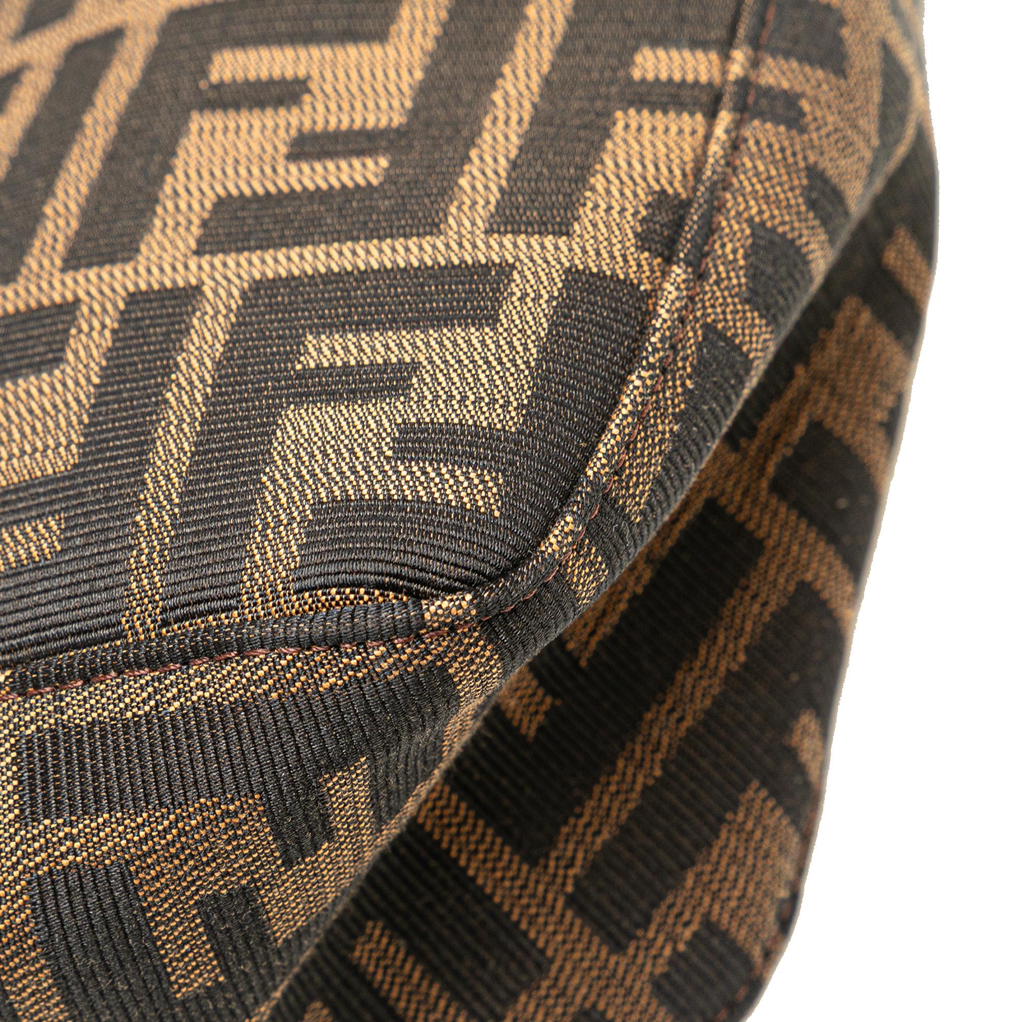 Fendi Zucca Canvas Shoulder Bag