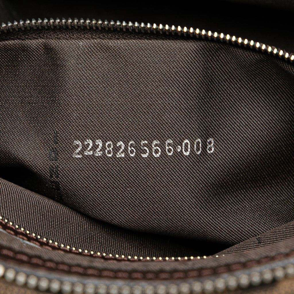 Fendi Zucca Canvas Shoulder Bag