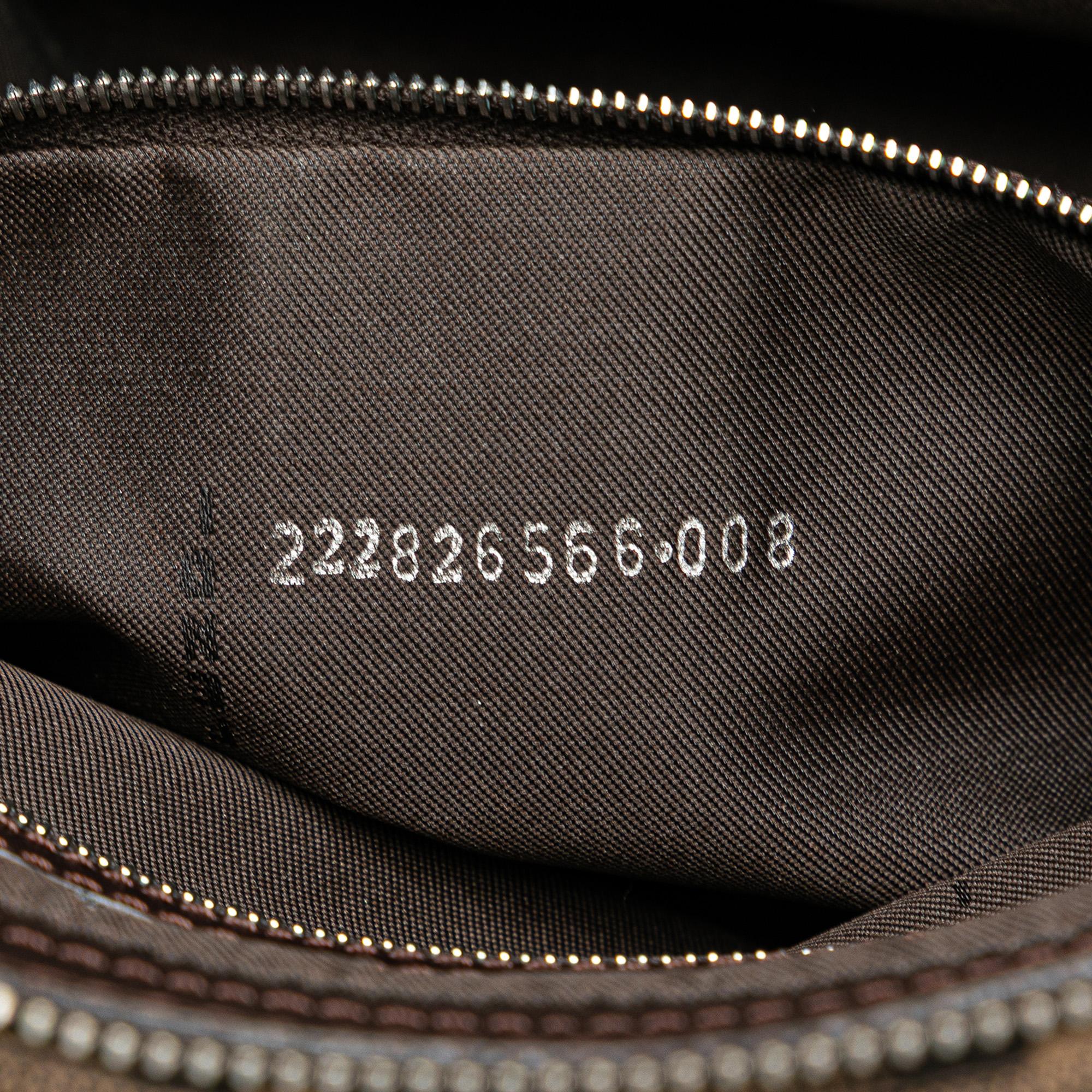 Fendi Zucca Canvas Shoulder Bag