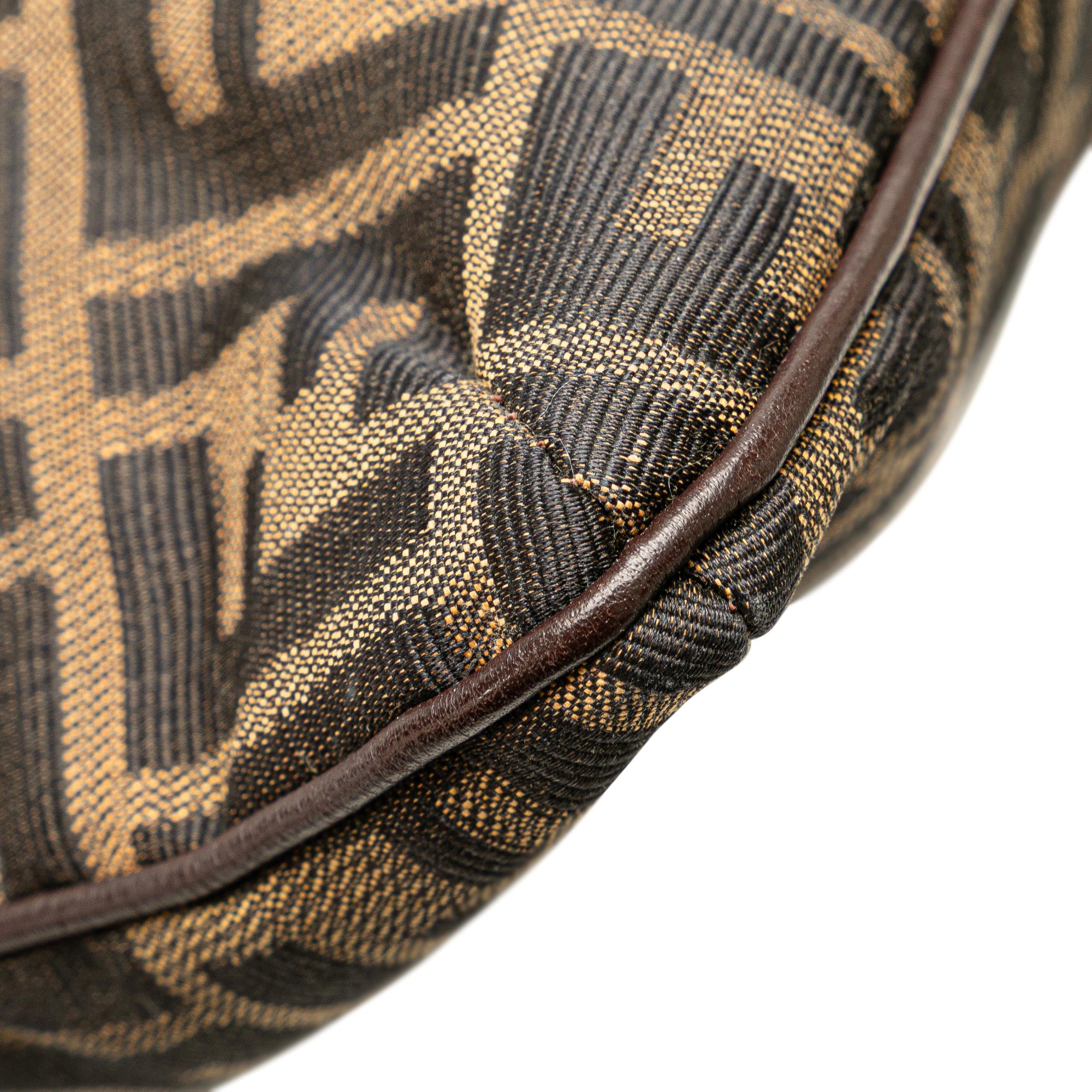 Fendi Zucca Canvas Shoulder Bag