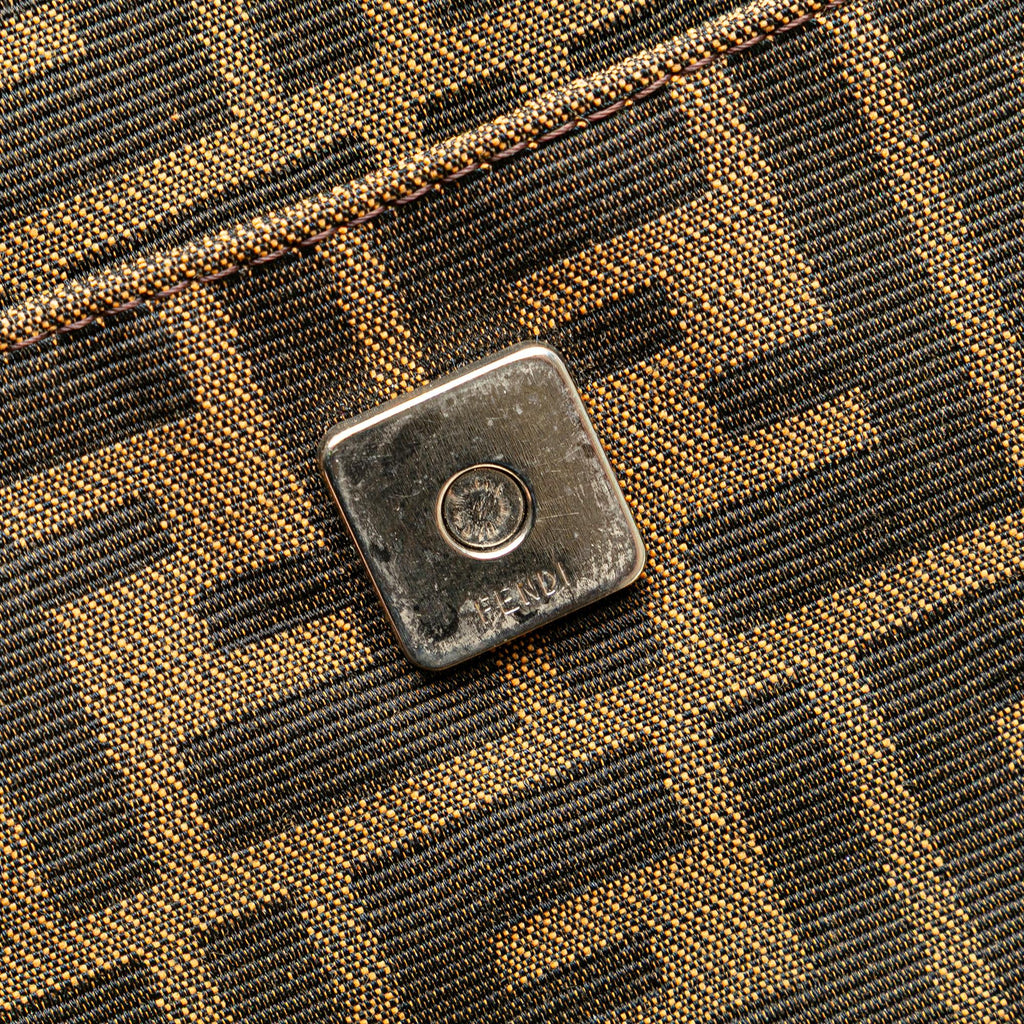 Fendi Zucca Canvas Shoulder Bag
