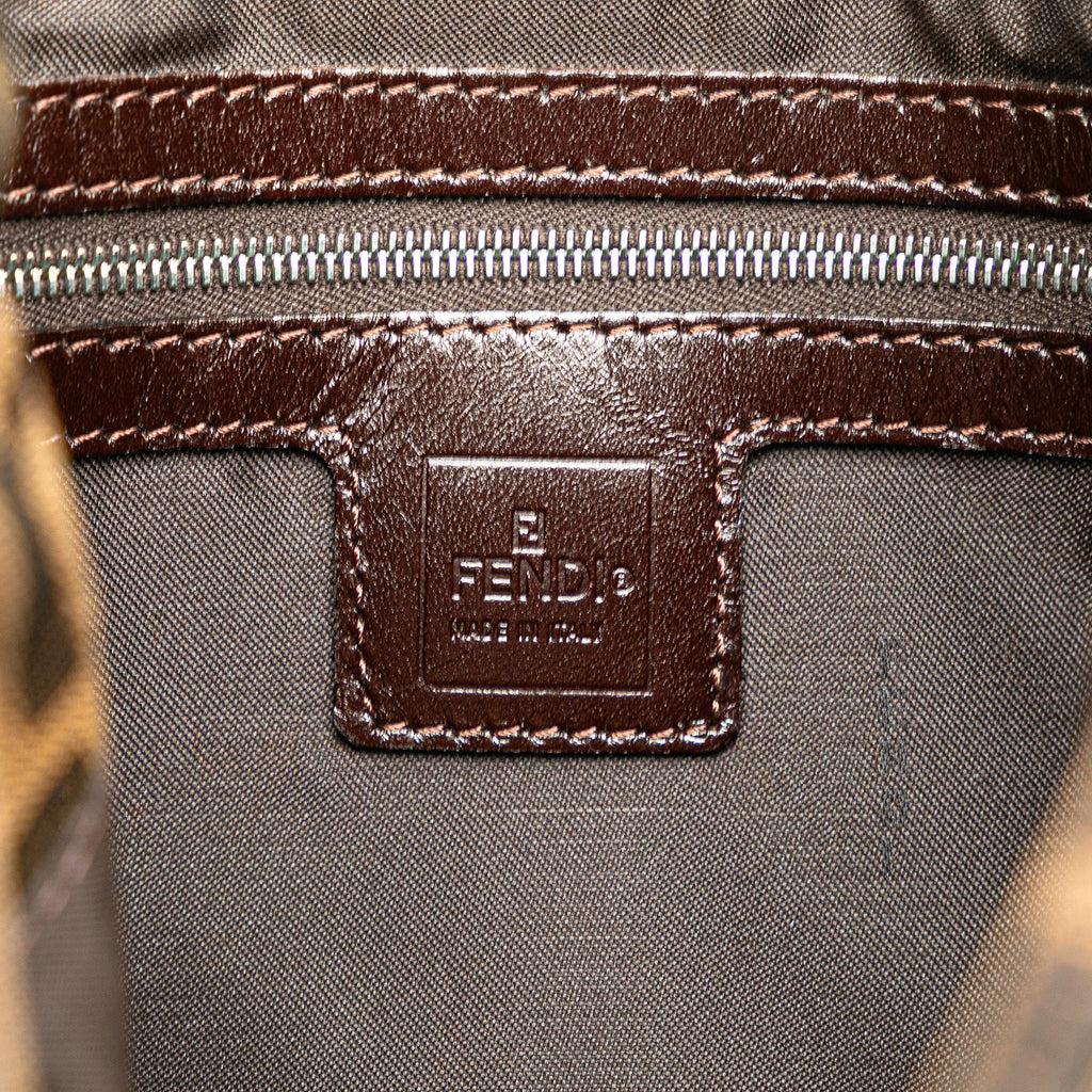 Fendi Zucca Canvas Shoulder Bag