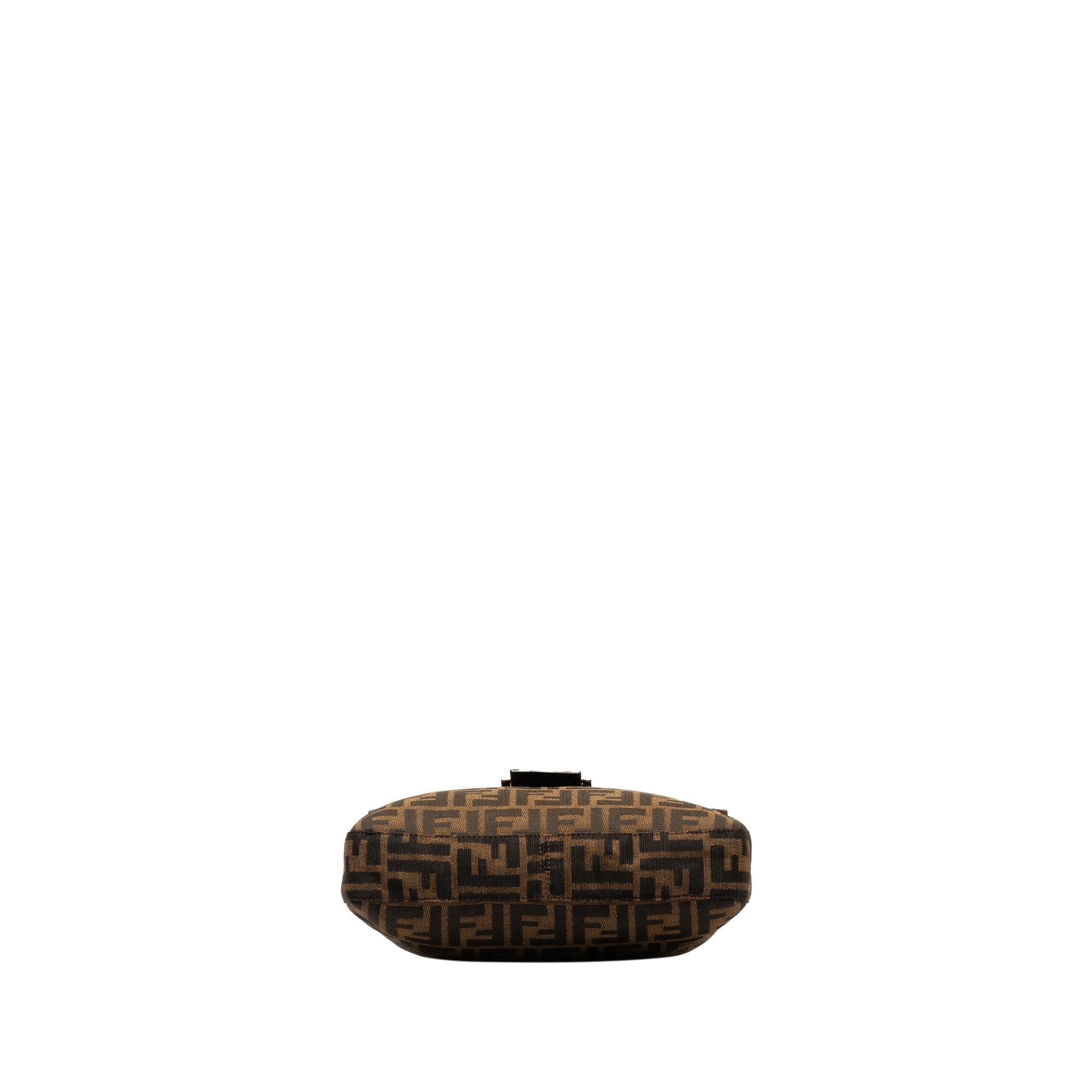 Fendi Zucca Canvas Shoulder Bag