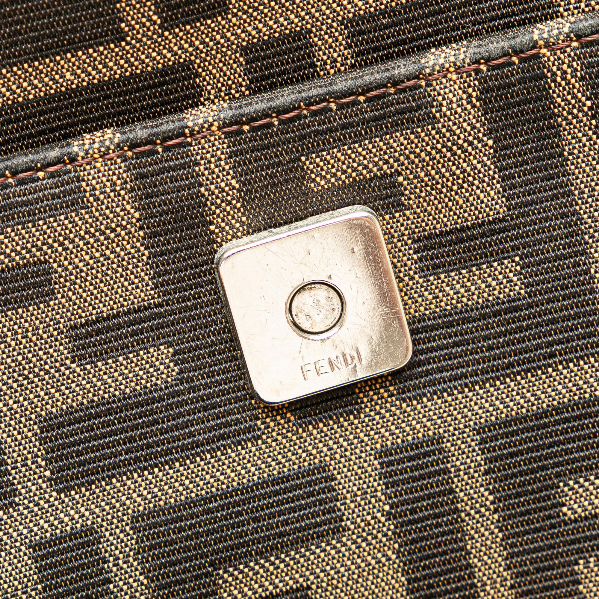 Fendi Zucca Canvas Shoulder Bag