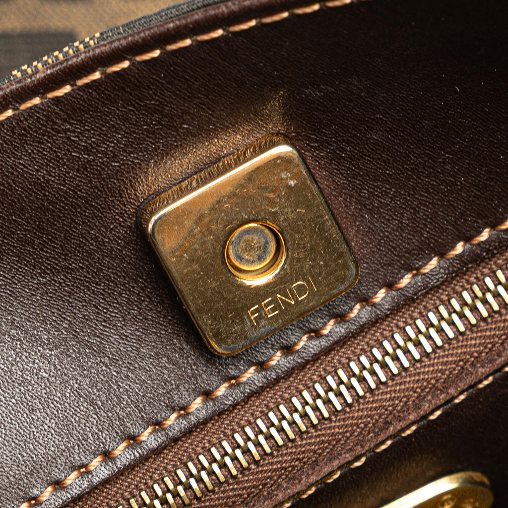 Fendi Zucca Canvas Shoulder Bag