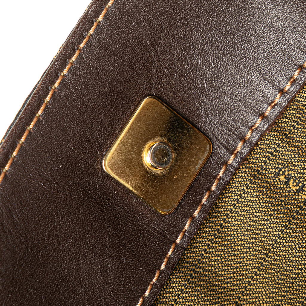 Fendi Zucca Canvas Shoulder Bag