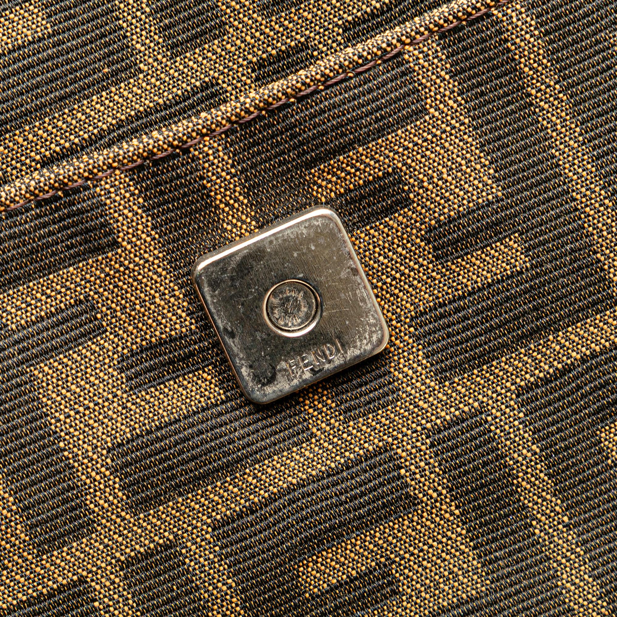 Fendi Zucca Canvas Shoulder Bag