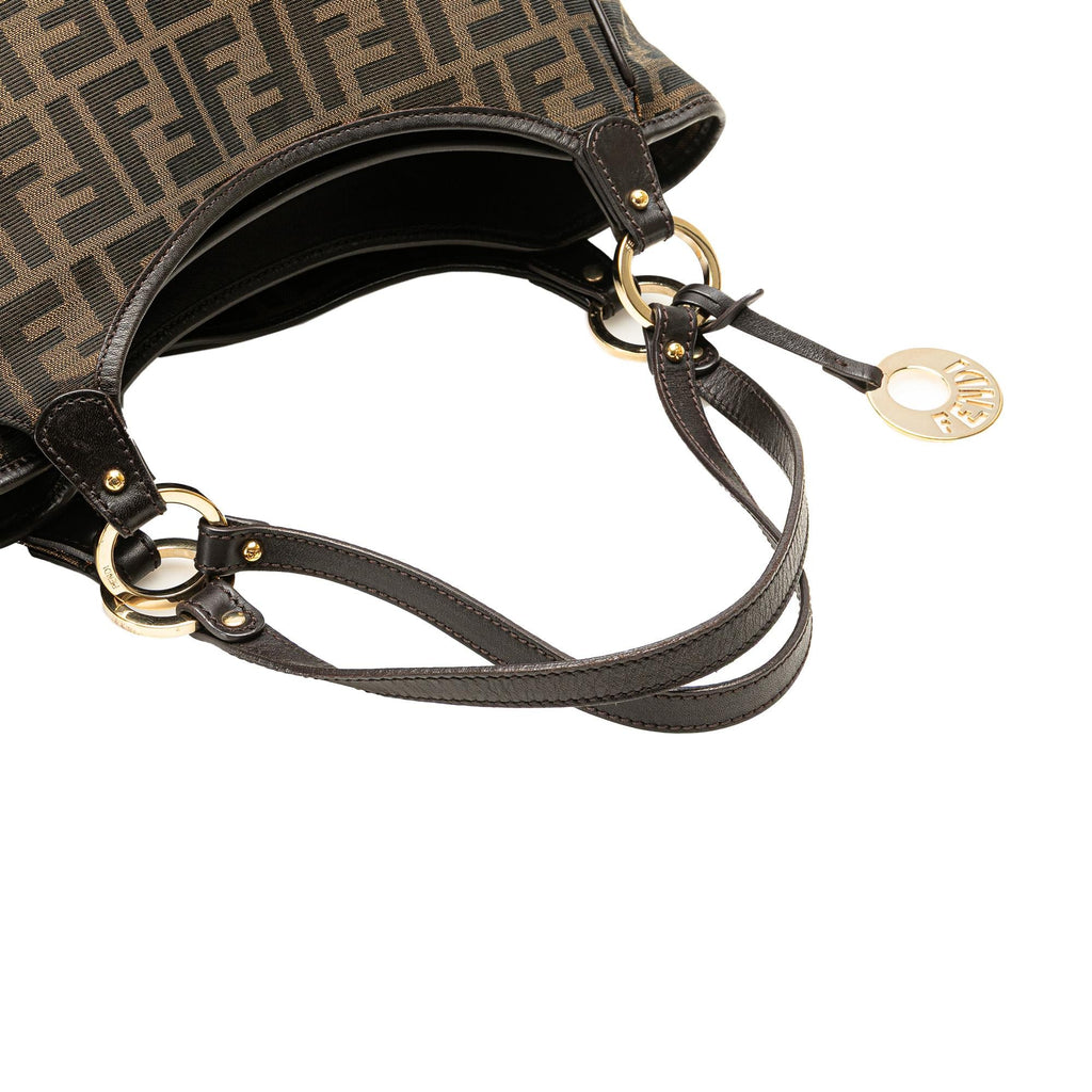 Fendi Zucca Canvas Shoulder Bag