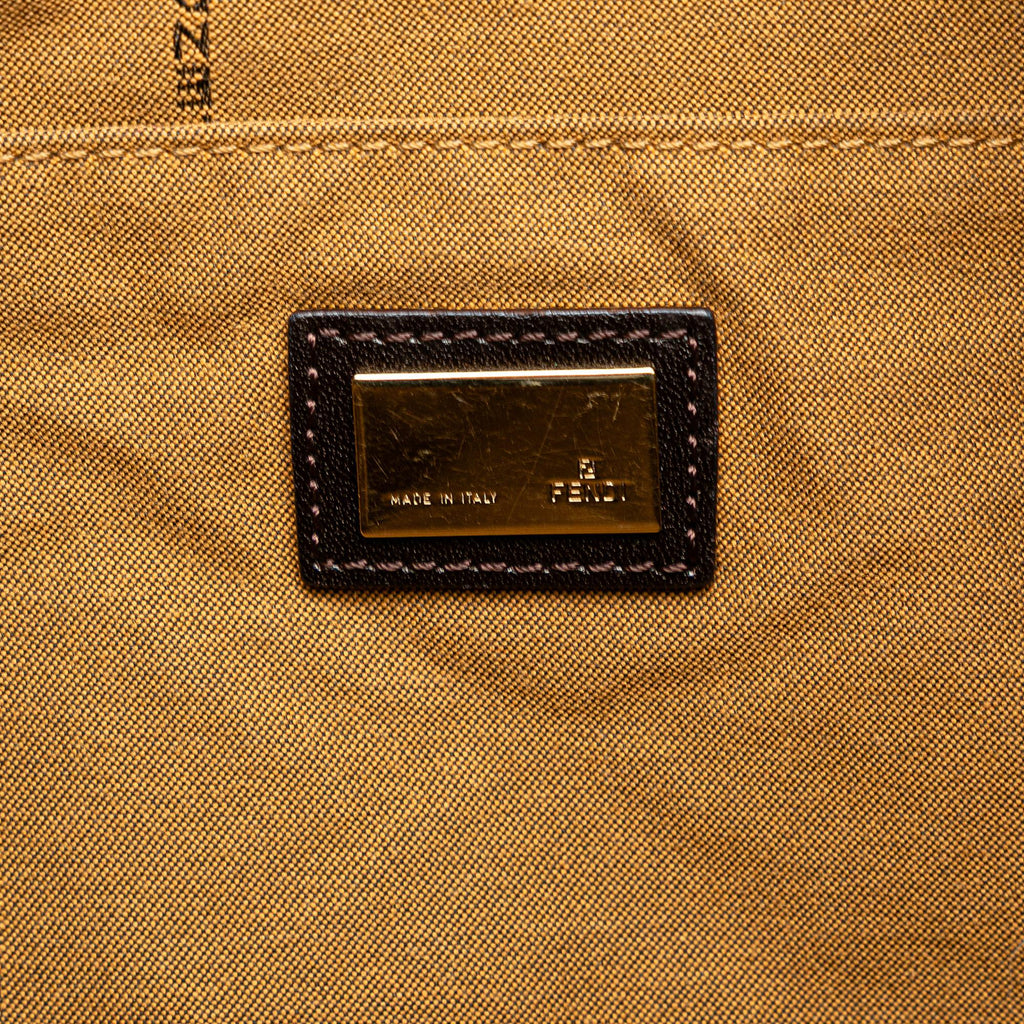 Fendi Zucca Canvas Shoulder Bag