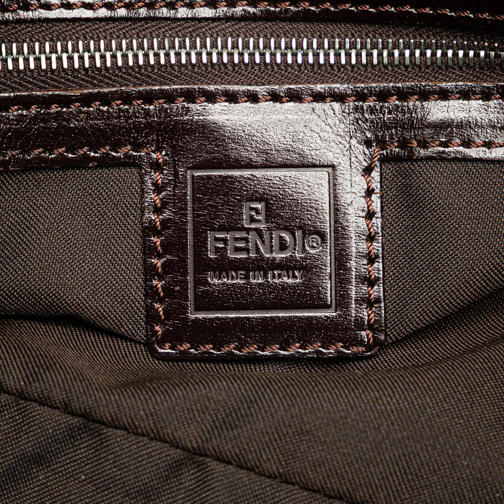 Fendi Zucca Canvas Shoulder Bag
