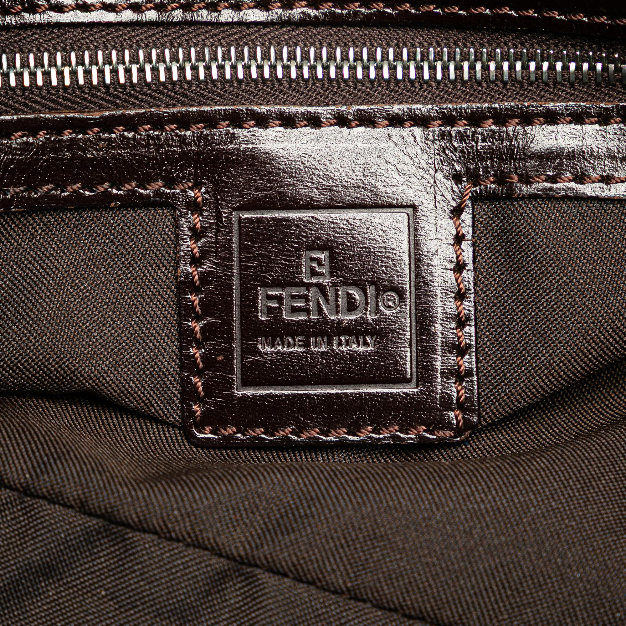 Fendi Zucca Canvas Shoulder Bag