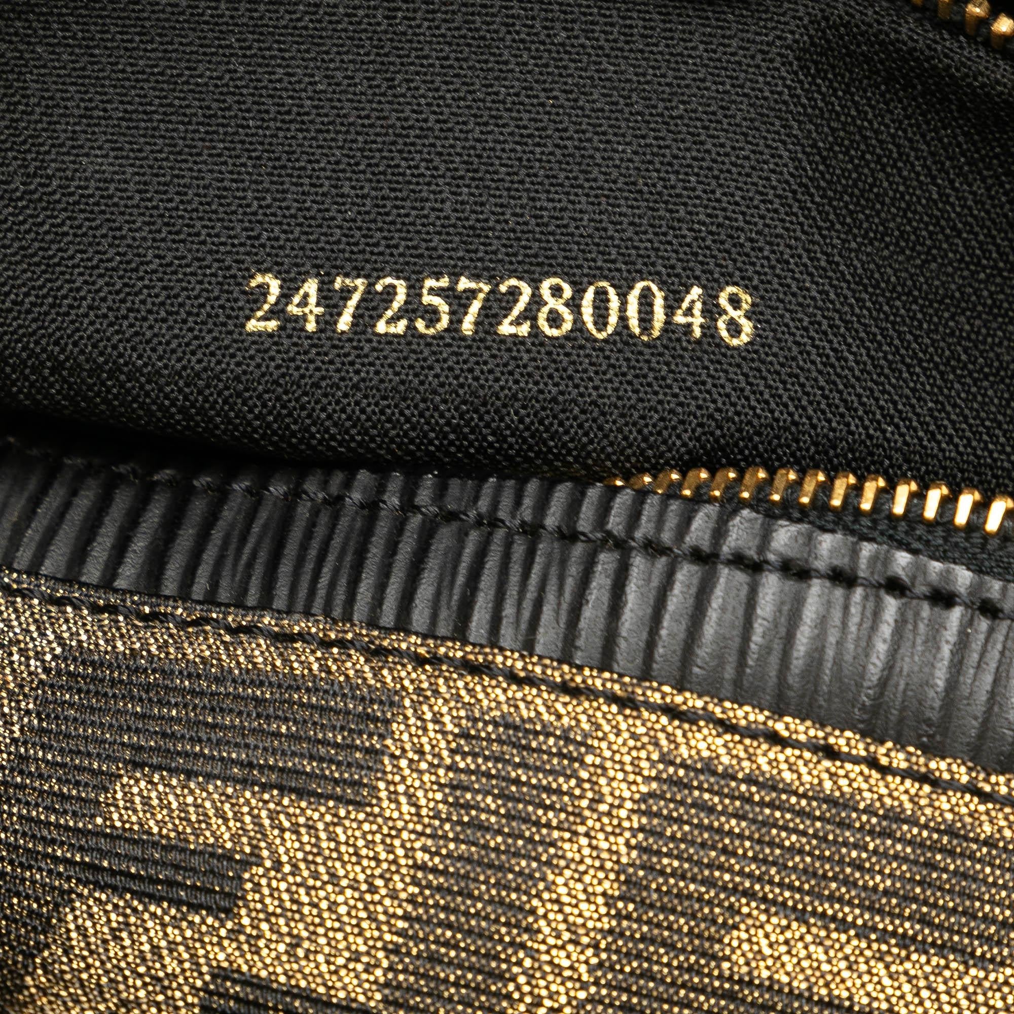 Fendi Zucca Canvas Shoulder Bag