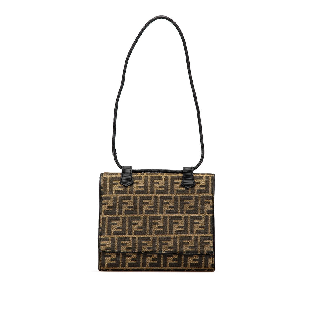 Fendi Zucca Canvas Shoulder Bag